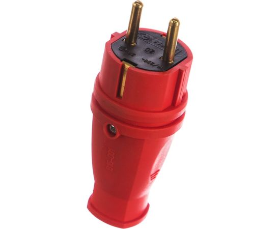 Вилка SVET В 16-001 УХЛ4, каучук, цвет-красный SV0303-0009 – изображение 5