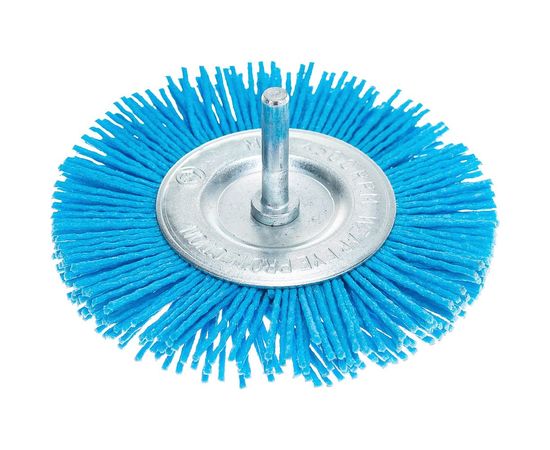 Щетка дисковая нейлоновая ZrO2 ПРОФИ (100х6 мм) для дрели SKRAB 35337 – изображение 6