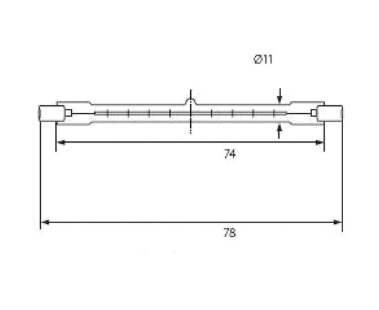 Галогенная лампа KANLUX R7S J 150W 78MM /EK BASIC/ 10701 – изображение 2