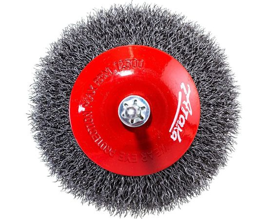 Щетка вогнутая 210006120 (100 мм) для дрели АТАКА 22382 – изображение 6
