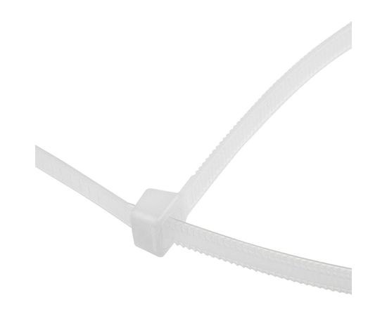 Нейлоновая хомут-стяжка с тройным замком REXANT 200x3,6 мм, белая, упаковка 100 шт. 67-0200 – изображение 4