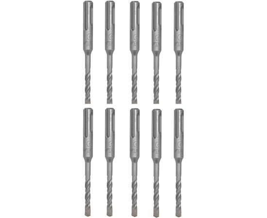 Набор буров по бетону 6x110 мм SDS-plus 10 шт VIRA RAGE 531611 – изображение 2