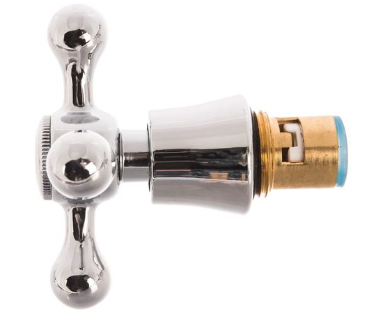 Кран-букса LEDEME 1/2, угол поворота 90°, с маховиком крест, в блистере, 2 шт LH08-2 114086 – изображение 4