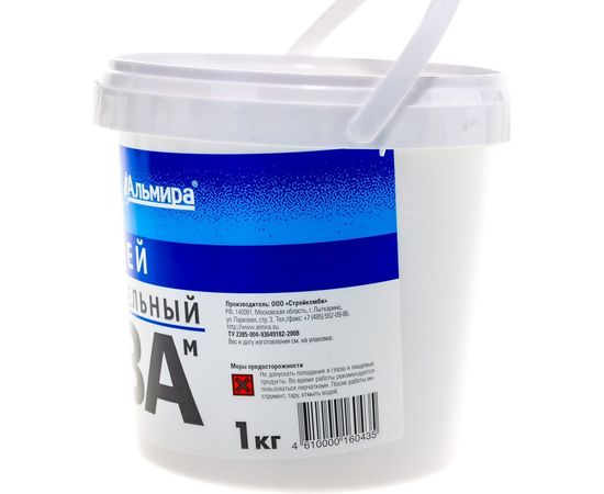 Клей ПВА Альмира строительный 1,0 кг 00-00000236 – изображение 3