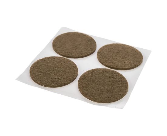Самоклеящиеся накладки на мебельные ножки Stayer COMFORT фетровые, коричневые, круглые - диаметр 35 мм, 4 шт 40910-35 – изображение 3
