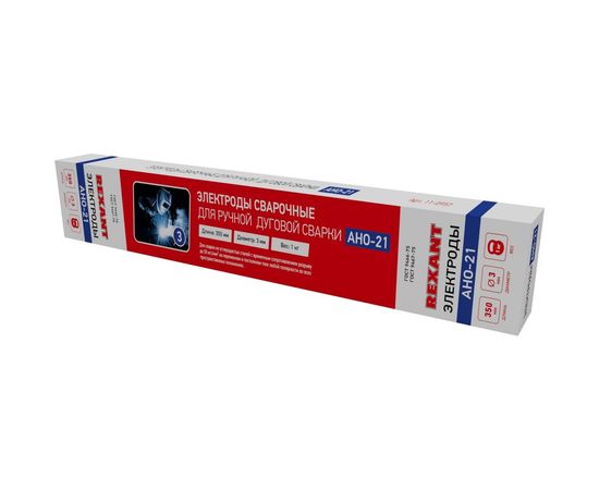 Электрод АНО-21 (350 мм, 3 мм, 1 кг) REXANT 11-0957 – изображение 2