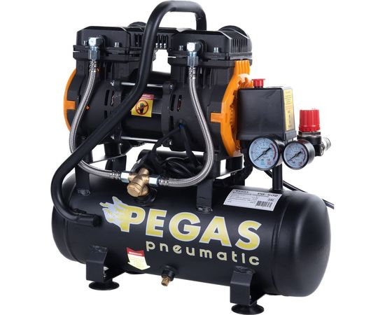 Бесшумный безмасляный компрессор Pegas pneumatic PG-602 профессиональная серия 6619 – изображение 11