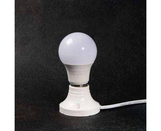 Светодиодная лампа REXANT Груша, A60, 9.5 Вт, E27, 903 лм, 4000 K, нейтральный свет 604-002 – изображение 3