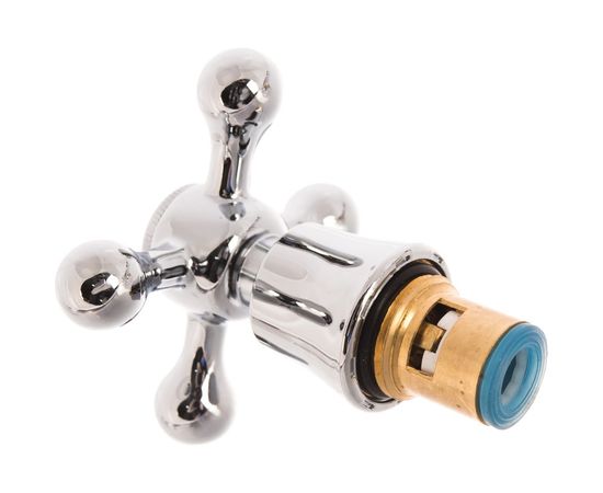 Кран-букса LEDEME 1/2, угол поворота 90°, с маховиком крест, в блистере, 2 шт LH08-2 114086 – изображение 3