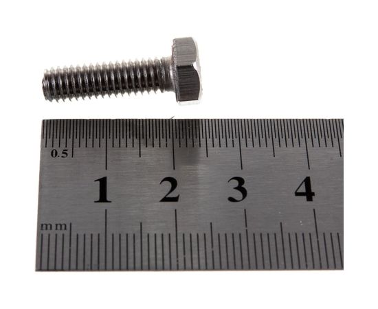 Болт с шестигранной головкой, с полной резьбой ЕВРОПАРТНЕР DIN 933 нержав. сталь, 6х20 мм, 8 шт. G2 2620 1 – изображение 2