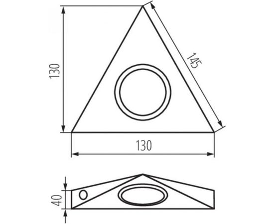 Мебельный светильник треугольник KANLUX ZEPO LFD-T02/S-C/M 4386 – изображение 3