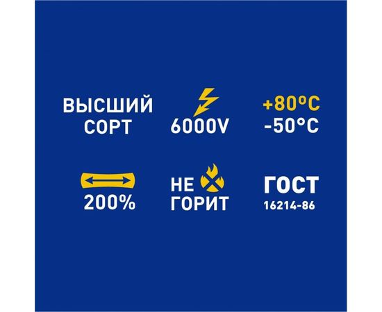 Изолента SAFELINE Auto 15/5 синий 22897 – изображение 2
