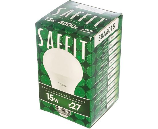 Светодиодная лампа SAFFIT SBA6015 Шар E27 15W 4000K 55011 – изображение 2