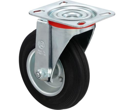 Колесо с вращающейся опорой и пластиной крепления (125 мм; 130 кг) Tellure rota 535103 – изображение 10