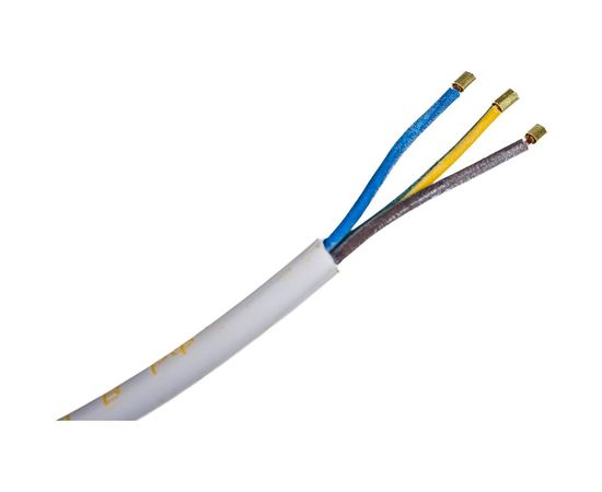 Сетевой шнур с вилкой V3 ПВС 3x0.75, 1.5м с з/к, белый LUX 4606400615804 – изображение 4