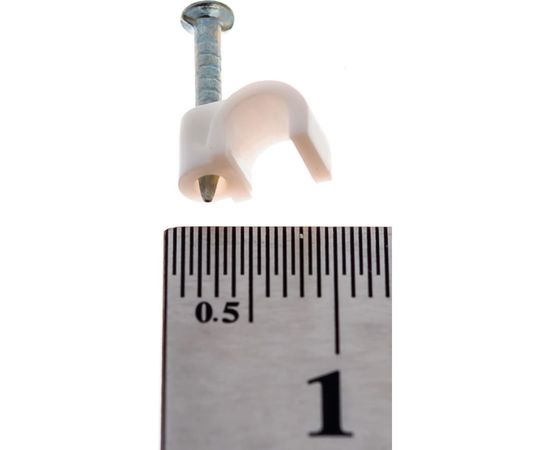 Круглый крепеж кабеля REXANT 4 мм, белый 50шт 07-4004 – изображение 4