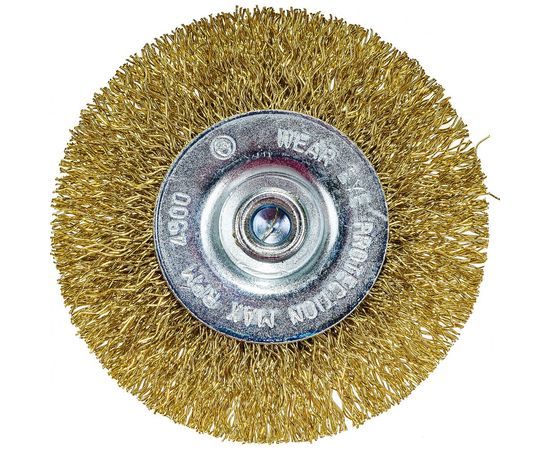 Щётка круглая, гофрированная латунная проволока №053 (63 мм; хвостовик 6 мм) для дрелей Атака 22343 – изображение 4
