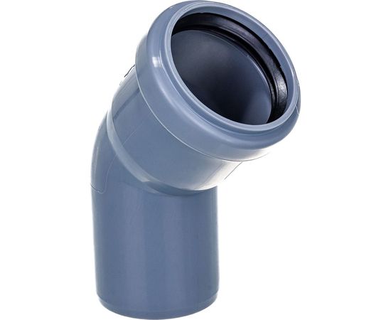 Канализационный отвод RTP 50 мм, 45 градусов, серый 11344 – изображение 6