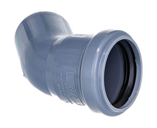 Канализационный отвод RTP 50 мм, 45 градусов, серый 11344 – изображение 5