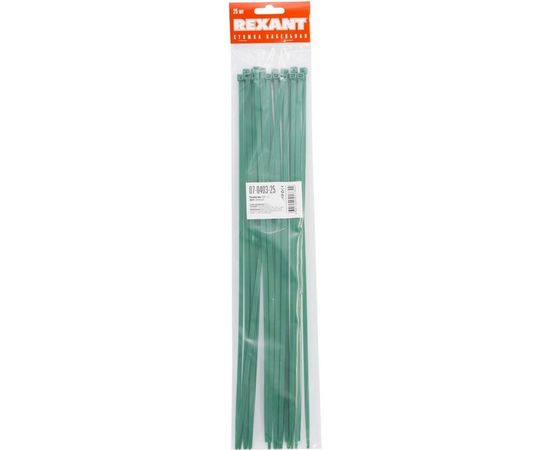Хомут REXANT nylon 400x5.0 мм 25 шт зеленый 07-0403-25 – изображение 8