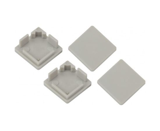Набор заглушек для профиля CAB280 ЭРА 1616S-3A 4 глухие квадратные Б0039453 