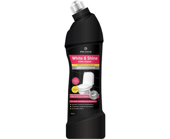 Усиленное чистящее средство для сантехники Pro-Brite White & Shine toilet cleaner лимонная свежесть 1572-075 