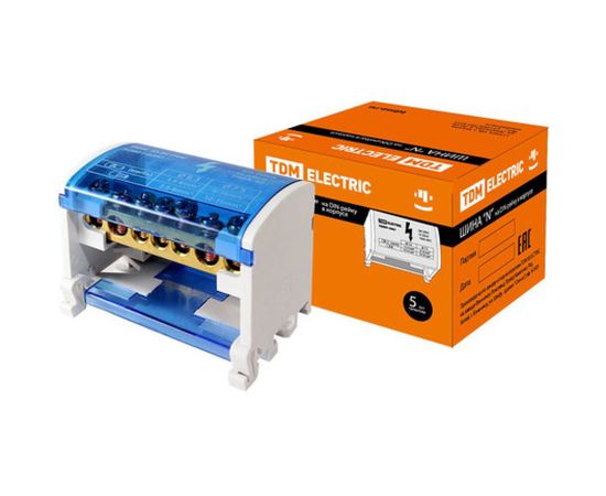 Шина TDM N нулевая на DIN-рейку в корпусе 2х7групп SQ0801-0007 