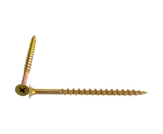 Саморезы с потайной головкой и крупным шагом МТК желтый цинк 1 кг, 4,2x70 113076 