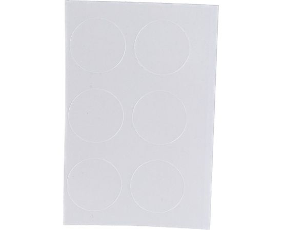 Самоклеящаяся заглушка ЕВРОПАРТНЕР D18 белая 21 шт. 6 1980 4 