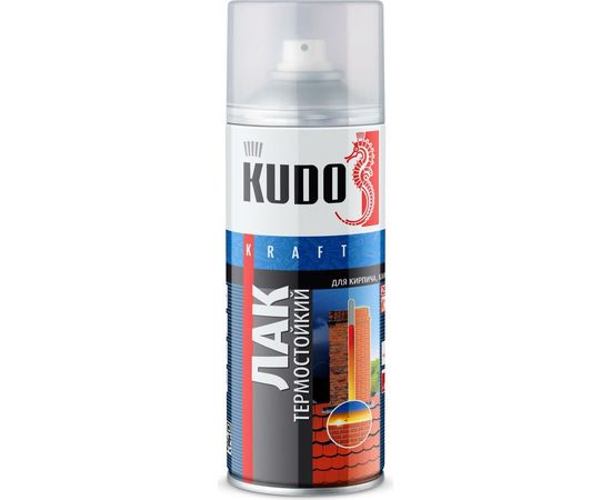 Лак аэрозоль KUDO ун. термостойкий 520 мл 1/6 9006 11600299 