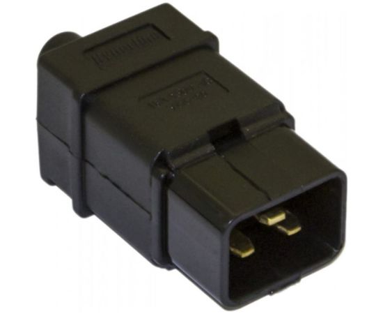 Разъем Hyperline CON-IEC320C20 IEC 60320, C20, 220В, 16A, на кабель, контакты на винтах (плоские выступающие штыревые контакты в пластиковом обрамлении), прямой 54435 