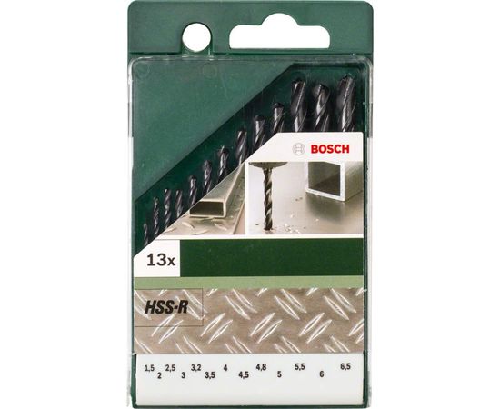 Набор сверл по металлу HSS-R (1.5-6.5 мм; 13 шт.) Bosch 2609255031 