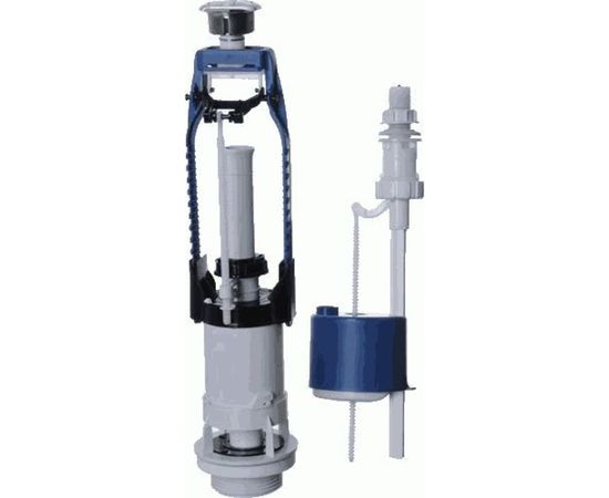 Арматура для бачка Псков кнопка, нижняя подводка, металлизированный, 69.55.33.3.2 28140 