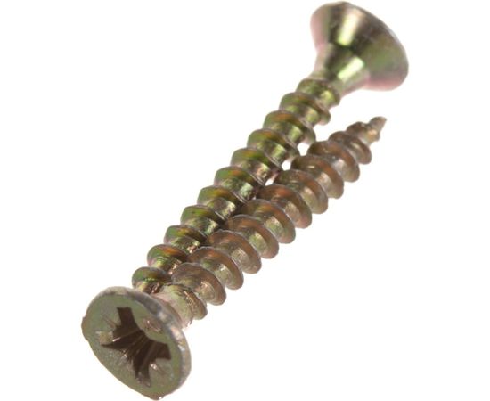 Шуруп Качественный КРЕПЕЖ желтый цинк 3.5x25, 360 шт. 0300439 КЧ 