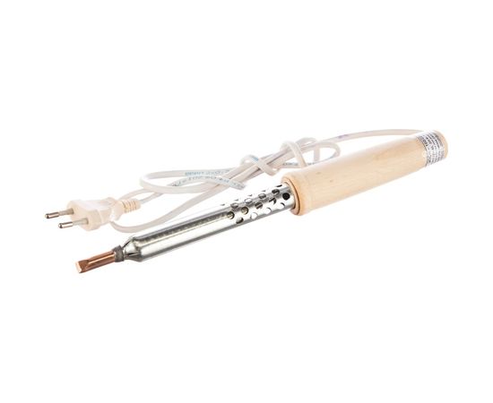 Электрический паяльник Точно-прочно 100W деревянная ручка 4249 