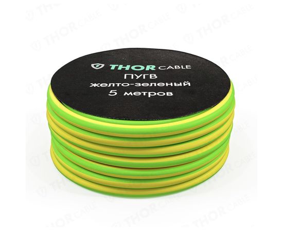 Провод ПУГВ Торкабель 1,0 желтый-зеленый 5 м в упаковке 0749524536786 