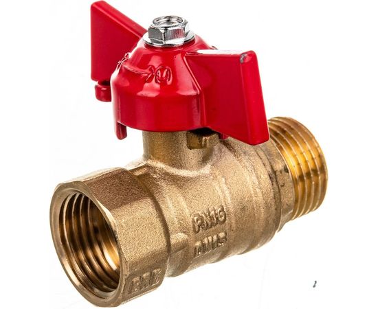 Шаровой кран для воды ОПТИМА 1/2 г/ш бабочка SOFMB012:181 – изображение 3