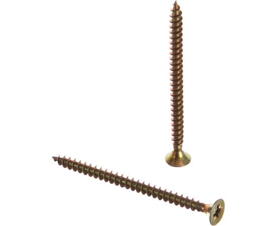 Универсальный саморез по дереву КрепСтройГрупп 5х70 желтый цинк, 100 шт. 145450 – изображение 5