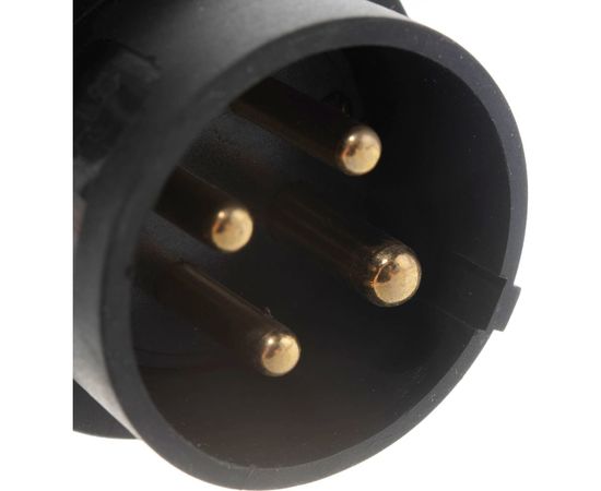 Прямая вилка STEKKER с заземляющим контактом 3+1, каучук 400В, 32A, IP44, черная RPG32-21-441 39020 – изображение 6