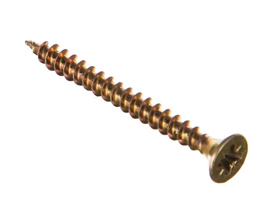 Шуруп Качественный КРЕПЕЖ желтый цинк 4,0x40, 150 шт. 0300463 КЧ – изображение 5