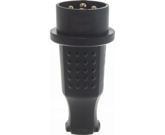 Прямая вилка STEKKER с заземляющим контактом 3+1, каучук 400В, 32A, IP44, черная RPG32-21-441 39020 – изображение 4