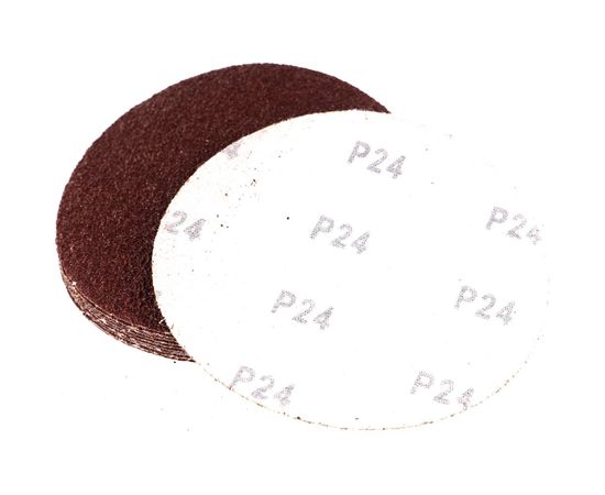 Круг абразивный на ворсовой основе, под липучку (10 шт; 125 мм; Р24) РемоКолор 45-9-024 – изображение 2