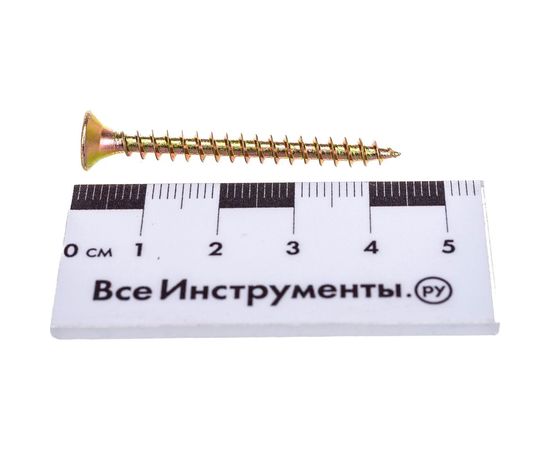 Саморез по дереву КРЕП-КОМП желтый цинк POZY 4,5х45 500шт жд4545ф – изображение 3