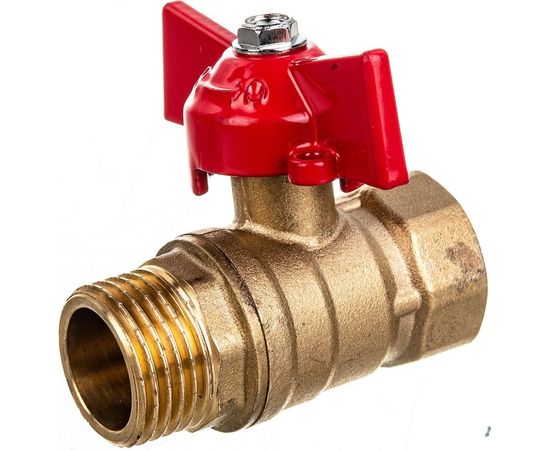 Шаровой кран для воды ОПТИМА 1/2 г/ш бабочка SOFMB012:181 – изображение 2