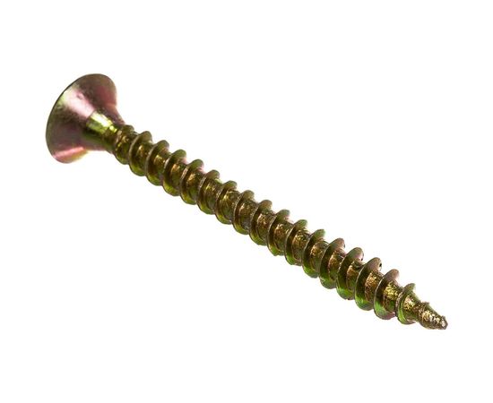 Шуруп Качественный КРЕПЕЖ желтый цинк 4,0x40, 150 шт. 0300463 КЧ – изображение 3