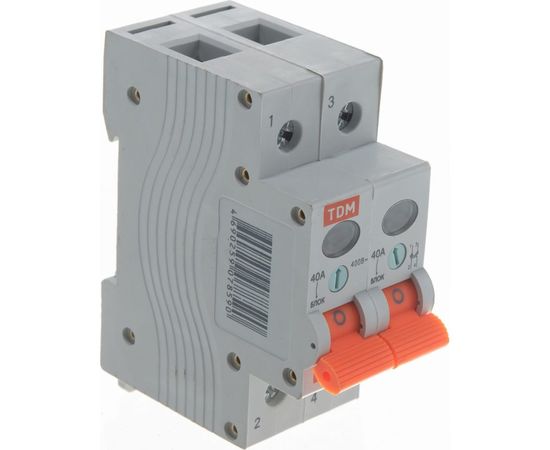Выключатель нагрузки мини-рубильник TDM ВН-32 2P 40A SQ0211-0015 – изображение 3
