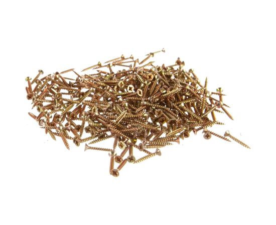 Шуруп Качественный КРЕПЕЖ желтый цинк 3.5x25, 360 шт. 0300439 КЧ – изображение 2