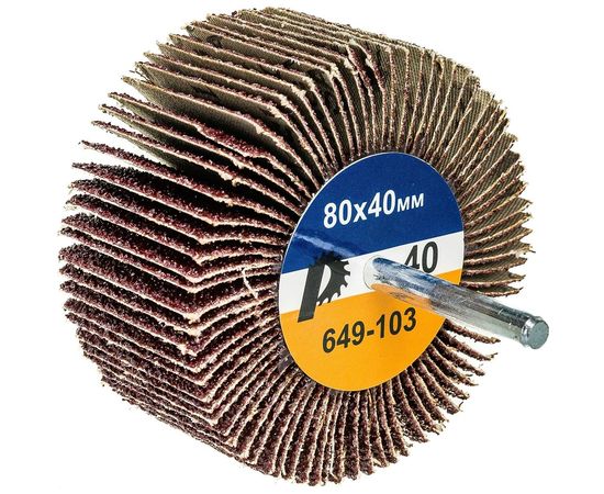 Круг лепестковый с оправкой (80х40 мм; P 40) ПРАКТИКА 649-103 – изображение 2