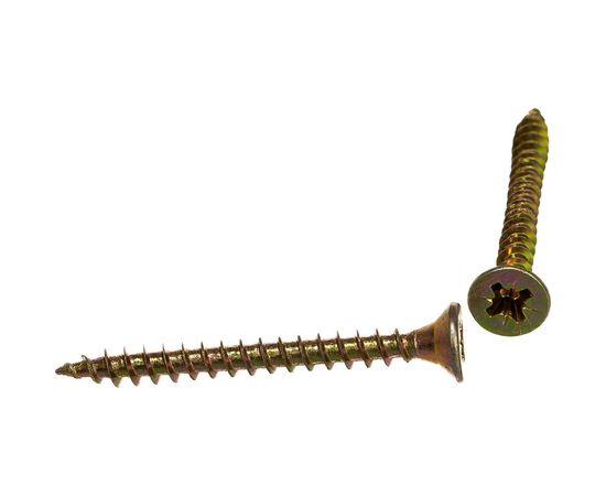 Шуруп Качественный КРЕПЕЖ желтый цинк 4,0x40, 150 шт. 0300463 КЧ – изображение 2