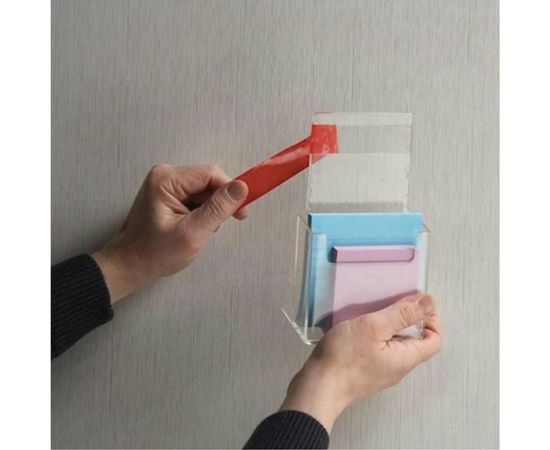 Монтажная прозрачная суперпрочная двусторонняя лента BRAUBERG 19 мм х 5 м, акриловая, 1 мм 606424 – изображение 3